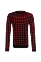 Wełniany sweter Palino BOSS BLACK czerwony