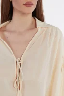 Блузка ELF | Relaxed fit | з додаванням шовку Pinko бежевий
