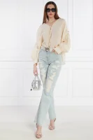 Blouse ELF | Relaxed fit | with addition of silk Pinko beige