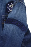 Dragway Patch Denim Shirt  Superdry navy blue