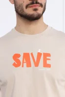 T-shirt BATU | Regular Fit Save The Duck beżowy