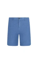 Lniane szorty Siman2-Shorts-D | Tapered BOSS ORANGE niebieski