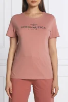 T-shirt | Regular Fit Aeronautica Militare pudrowy róż