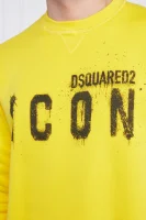 Bluza Icon Spray C | Regular Fit Dsquared2 żółty