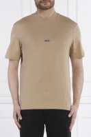 T-shirt Nieros | Regular Fit Hugo Blue beżowy