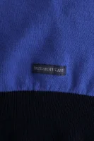 Sweter Girocollo Tre Colori Trussardi niebieski
