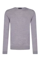Wool sweater FF GG MERINO CREW | Regular Fit Hackett London gray