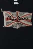 Flag Tee longsleeve Pepe Jeans London black