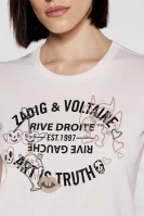 T-shirt WOOP ICO BLASON MULTICUSTO LUR | Slim Fit Zadig&Voltaire powder pink
