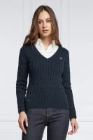 светр | slim fit Gant темно-синій