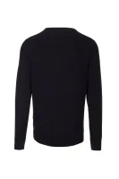 Plaited CTN Silk V-nk Sweater Tommy Hilfiger black
