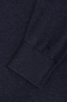 Plaited CTN Silk V-nk Sweater Tommy Hilfiger cornflower blue