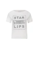Bluzka esmerald star lips | Loose fit Gas kremowy