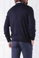 Wełniany sweter | Regular Fit Lacoste granatowy