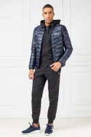 пухова куртка | regular fit EA7 темно-синій