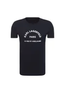 T-shirt Print | Regular Fit Karl Lagerfeld granatowy
