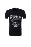 T-shirt Love Moschino granatowy