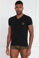 T-shirt | Regular Fit | stretch Versace czarny