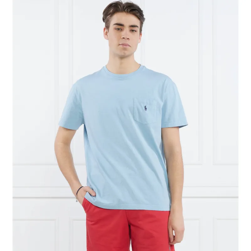 POLO RALPH LAUREN T-shirt | z dodatkiem lnu