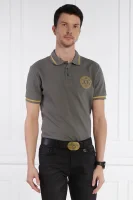 Polo | Regular Fit Versace Jeans Couture grafitowy