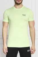 T-shirt | Regular Fit EA7 zielony