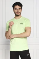 T-shirt | Regular Fit EA7 zielony