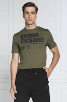 футболка | regular fit Armani Exchange хакі