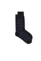 Fine Stripe 2-pack Socks BOSS BLACK navy blue