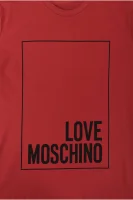 T-shirt Love Moschino bordowy