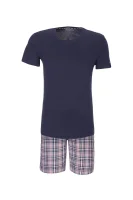 Icon Check Short Set Pajamas Tommy Hilfiger navy blue