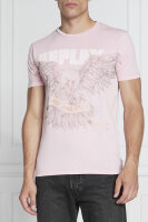 T-shirt | Regular Fit Replay różowy