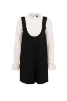 Dress with a silky shirt TWINSET black