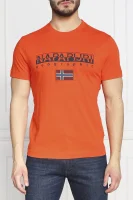 футболка s-ayas | regular fit Napapijri помаранчевий