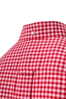 Koszula The Poplin Gingham Check Gant czerwony