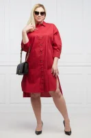 Dress DUCA Plus size Persona by Marina Rinaldi claret