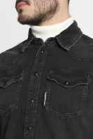 Koszula | Regular Fit | denim Karl Lagerfeld czarny