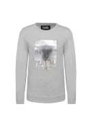 Foil Logo sweatshirt Karl Lagerfeld gray