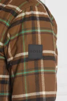 Ocieplana koszula Lom_2 | Regular Fit BOSS ORANGE brązowy