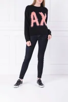 Sweater | Regular Fit | with addition of wool Armani Exchange black