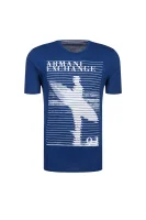 T-shirt | Slim Fit | pima Armani Exchange granatowy