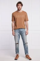 футболка tee 6 | regular fit BOSS GREEN світло-коричневий 