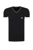 T-shirt | Regular Fit | cotton stretch Emporio Armani czarny
