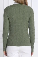 бавовняний светр | regular fit | з додаванням кашеміру POLO RALPH LAUREN оливковий