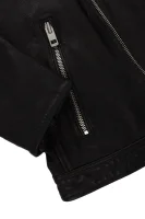 Jaggson Leather Jacket BOSS ORANGE black