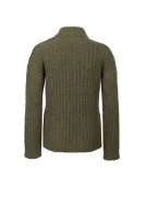 Wool turtleneck Boutique Moschino khaki