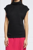 Wełniany sweter | Regular Fit Patrizia Pepe czarny