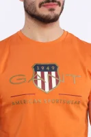 T-shirt | Regular Fit Gant pomarańczowy