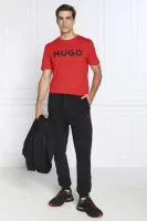 T-shirt Dulivio | Regular Fit HUGO czerwony
