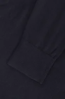 Plaited CTN Silk Sweater Tommy Hilfiger navy blue