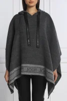 Poncho | Relaxed fit | with addition of wool Joop! gray